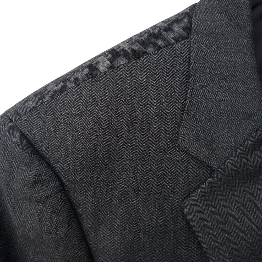 Jos A Bank Gray Wool Blazer Jacket Sport Coat Signature Gentleman Classic 44R - Picture 5 of 16